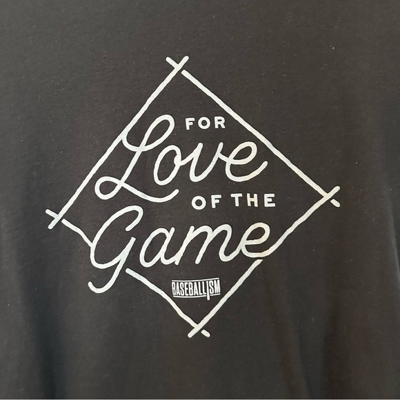 Baseballism Women’s Black Short Sleeve For the Love of the Game T-Shirt Sz M GUC - Picture 3 of 6